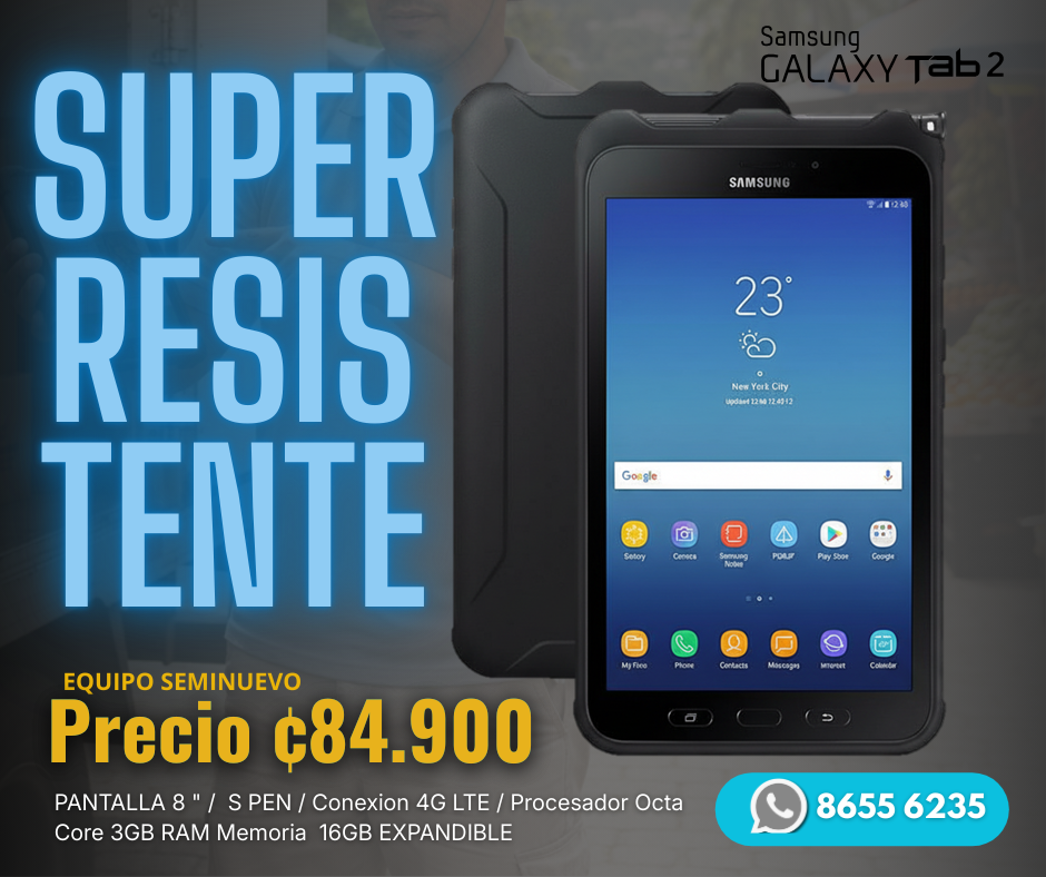 Oferta: Tablet  Samsung Galaxy Tab Avtive 2 - Equipo seminuevo